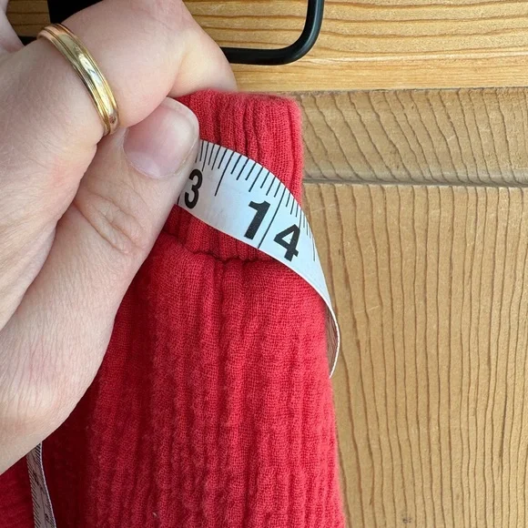 Rachel Zoe Coral-Red Tiered Maxi Skirt | Size Medium - Picture 6 of 7